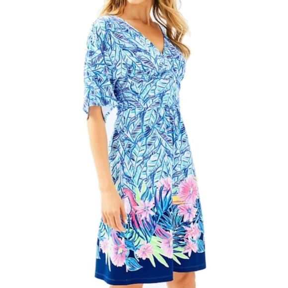 Lilly Pulitzer Parigi dress Let’s Mango GUC Size Small 🍍 - Picture 1 of 7